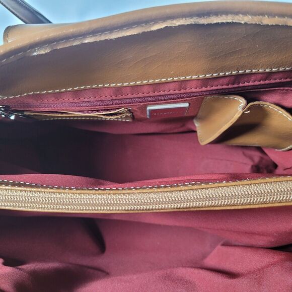 Cole Haan Leather Tote/Shoulder Bag - Tan - Picture 6 of 10